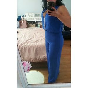 Wide leg jump suit